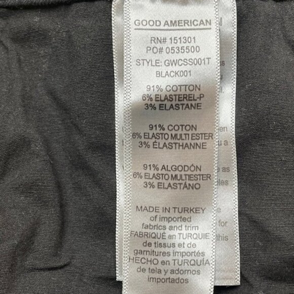GOOD AMERICAN Good Legs Black Cropped Jeans - Size 10/30 - Picture 8 of 9